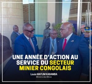 1 AN AUX MINES : LE BILAN TRIOMPHANT DE LOUIS WATUM FAIT DÉJÀ ÉCOLE  KINSHASA — Nommé Ministre des Mines le 8 août 2025, Louis Watum Kabamba prend officiellement ses fonctions le 13 août 2025, à l’issue de la remise et reprise.